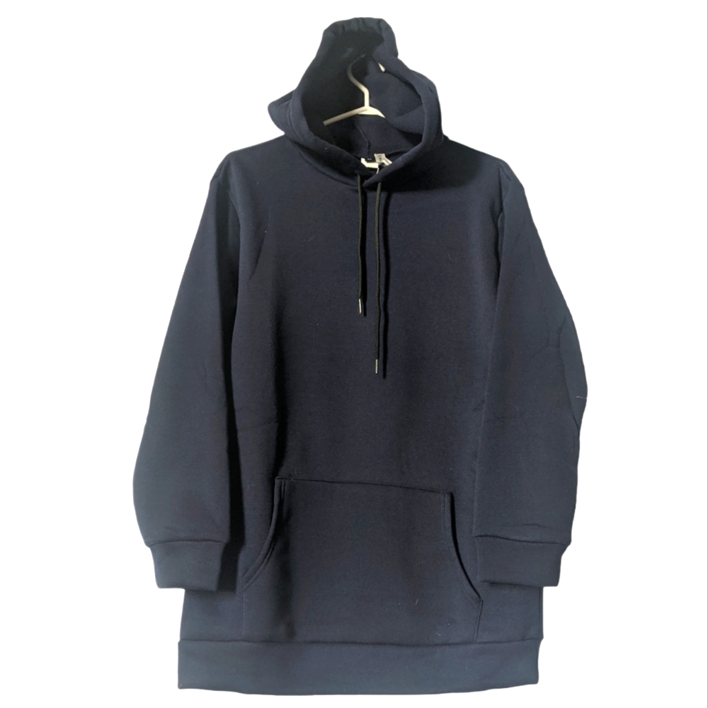Z Avenue Navy Tunic Length Hoodie XL